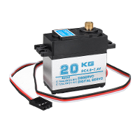 FLYUEACE 20KG Digitale Servo Alle Koperen Tanden Aluminium Middelste Behuizing Servo's