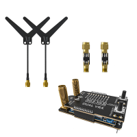 Flywoo 9CH 1.2G/1.3GHz 95dBm 0.4A@5V Dual VRX Analog Goggle Receiver Module met SMA Dipole Antennes, compatibel met Fats