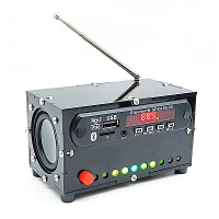 FM Radio DIY elektronische onderdelen Bluetooth audioproductiekit multifunctioneel met niveaumeter Ondersteuning TF kaar