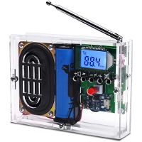 FM Radio ontvangermodule DIY elektronica kit 76 108 MHz DIY radiospeakerkit Frequentiemodificatie LCD display Soldeeroef