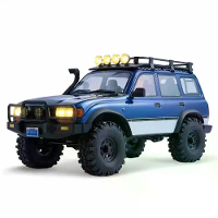 FMS FCX10 PRO 1/10 2.4G 4WD Borstelloze RC auto voor TOYOTA Land Cruiser LC80 RS Afstandsbediening Vergrendelbare Differ
