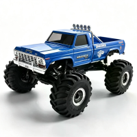 FMS FCX24 RTR voor Ford F100 Officiële Licentie 1/24 2.4G 4WD RC Auto Twee Snelheden LED Verlichting Grote Voet Poort As