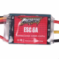 Fms Predator 6a Brushless Esc With 2a Linear Bec Jst Plug For Rc Models