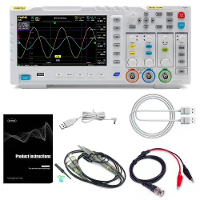 FNIRSI 1014D 7 inch TFT LCD scherm 2 in 1 Dual Channel Input opslagoscilloscoop Digitale signaalgenerator