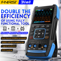 FNIRSI 2C23T 3IN1 Dual Kanaal 10MHZ*2 50MS/s Handheld Digitale Oscilloscoop Multimeter + Functie Signaalgenerator