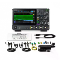 FNIRSI DPOF1204 Digitale Oscilloscoop 200 MHz 4 kanalen 1 GSa/s 14Mpts 7 inch touchscreen Protocolodecodering USB LAN