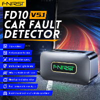FNIRSI FD10 Auto OBD2 Scanner Codelezer Fouten Wissen OBD Diagnostisch Gereedschap IOS Android BluetoothV5.1 Controlelam