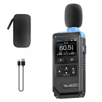FNIRSI FDM02 Professionele Geluidsmeter Hoge Precisie 30dB tot 130dB Meting A C Gewichting Kleuren Scherm Geluidsniveau