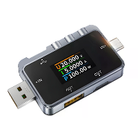 FNIRSI FNAC 28 USB Tester Spanning Stroom Vermogensmeter 4 24V 6.5A Kleurenbeeldscherm Protocol Bewaking Aanpasbare Held
