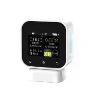 FNIRSI SFD 02 4 IN 1 Formaldehyde Detector Binnenluchtkwaliteitsmonitor Touchscreen HCHO TVOC Tijd Vochtigheid Display S