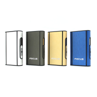Focus FC 001 Automatic Aluminum Cigarette Case 10 Pack Tobacco Holder Container Smoking Accessories