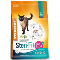 Fokker Steri Fit Skin & Coat kattenvoer 10 kg