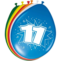 11 Jaar verjaardag feest ballonnen   8x stuks   feestartikelen leeftijd   versiering
