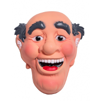 Abraham 3D masker   50 jaar verjaardag versiering   tuinpop decoratie   28 x 23 cm