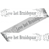 Bruiloft/huwelijk markeerlint   versiering   15 meter   Afzetlint   trouwerij   kunststof