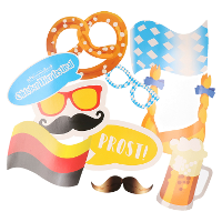 Oktoberfest foto prop set   10 delig   Duits bier festival/thema feest   photo booth