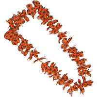 Oranje voetbal hawaii krans/slinger