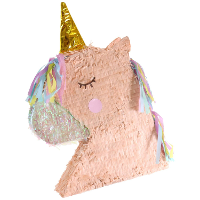 Folat Pinata Eenhoorn   roze   papier   45 x 50 cm   feestartikelen verjaardag