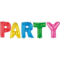 Folat Verjaardag feest ballon letters   PARTY   folie ballonnen   36 cm   versiering