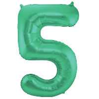 Folat Verjaardag Leeftijd folieballon   5 jaar   groen   86 cm   cijferballon groot
