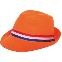 Verkleed tribly hoed   volwassenen   Koningsdag/Nederland   EK/WK voetbal supporters