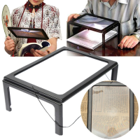 Foldable Full Page Large Magnifier 3x With Led Light For Reading