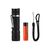 Folomov 18650S 900LM 167m Compacte EDC Zaklamp Geleverd met 18650 Batterij USB Oplaadbare Mini LED Fakkel 9 Modi Voor Bu