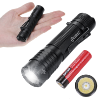 Folomov TX8 Nichia 219D 960LM Ultraheldere compacte EDC tactische zaklamp met 2600mAh USB oplaadbare 18650 batterij, opl