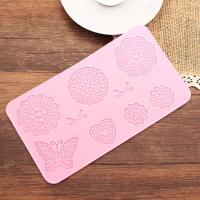 Fondant Cake Silicone Lace Mold Decoration Butterfly Bows Flowers