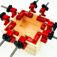 FONSON 4 Set Mini Houtbewerking Rechte Hoek Positionering Klem 90 Graden Precisie Klem Plein Carpenter Vierkant