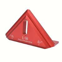 Aluminiumlegering 45 graden verstek rechte rand liniaal Precisie houtbewerkingsgereedschap voor nauwkeurig zagen en mark