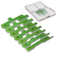 7PCS Maatmodules met Inch  en Fractiemetingen Stevig Stalen Precisiemeetgereedschap Ideaal voor Houtbewerking, Metaalbew