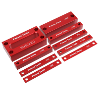 Fonson 9 stuks metrische inch houtbewerking opstellingsblokken hoogte kalibratieschaal precisie aluminiumlegering opstel
