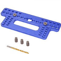Fonson Gereedschap Kastbeslag Jig Boor Gids Gat Punch Positionering voor Handgrepen en Trekken op Lades/Kasten/Deuren