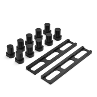 Fonson Houtbewerking Schaafstop met 10 stks Hondengat Bench Hond Klem Desktop Tenon Werkbank Tafel Accessoires