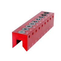 Fonson Woodworking 4mm 12mm Pocket Hole Doweling Jig Zelfcentrerende Verticale Boorgids Ponsgatlocator
