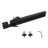 Uittrekbare fliphekje verstekmeter Fence 500 mm tot 890 mm verlengbare T sleufrails met snelle positionering 0,05 mm fij