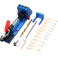 Upgrade XK 2 Pocket Hole Jig hout Klemmen met Boor Bit Perforator Locator Working Carpenter Kit