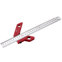YX 3 300mm houtbewerkingshaakse midden krasnaaldzoeker 45 90 graden hoeklijn kraspenmarkeringstools metrische en inch li