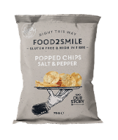 Food2Smile Popped Chips Salt & Pepper