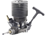 Force Engine nitromotor 25 Black Series vermogen 2.1 Pk / 1.54 KW cilinderinhoud uitlaatpoort Achterkant