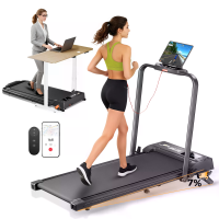 Formill JT52 12 km/u Opvouwbare Loopband en Wandelpad onder Bureau, 2,5 Pk Stille Motor, 3 niveaus Hellingshoek, Auto ui