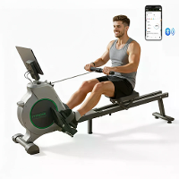 Formill QK 530 Magnetische Roeimachine   Ultra stille vliegwielen,APP compatibel,16 weerstandsniveaus met ergonomische z