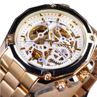 Forsining F1030 Automatic Mechanical Watch Luxury Stainless Steel Strap Men Wrist Watch
