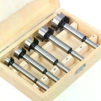 Forstner Boor Set Hoog Koolstofstaal Houtbewerkingsgereedschap 5 stuks 15 mm 20 mm 25 mm 30 mm 35 mm Zelf centreerende H