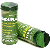 Camouflage verkleed schmink stift   groen/zwart   Verkleden als soldaat/militair   Leger