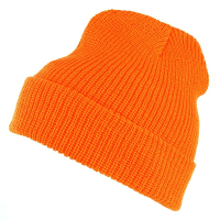 Leger muts   heren   oranje   one size   acryl   commando wintermutsen