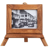 Fotolijst Andy   naturel recycled hout   33x36x22 cm   Leen Bakker