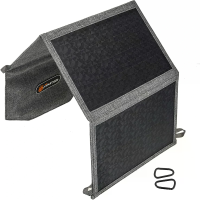 [EU Direct] 21W Draagbare Zonnepaneellader, 12V Opvouwbare Zonnepaneellader met QC3.0, PD 18W, IP67 Waterdicht, Snellade
