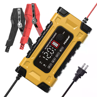 FOXSUR 12V 24V 10A Acculader met Intelligent Reparatiescherm voor Auto's en Motorfietsen
